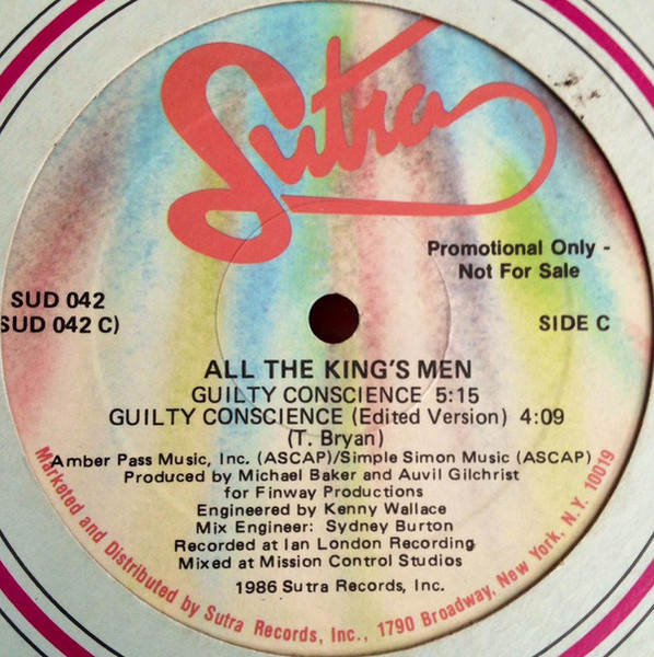 All The King's Men - Guilty Conscience (12", Promo)