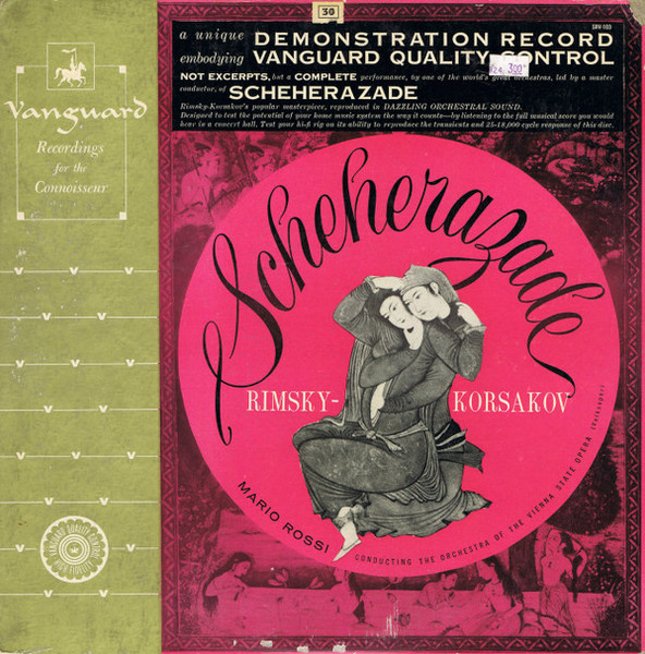 Nikolai Rimsky-Korsakov - Mario Rossi (2) Conducting Orchester Der Wiener Staatsoper - Scheherazade - Vanguard - SRV-103 - LP, Album, Mono 946179627