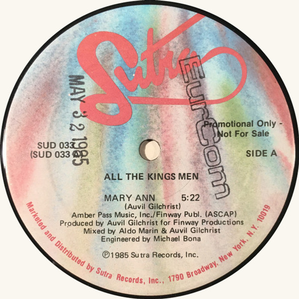 All The Kings Men* - Mary Ann (12", Single, Promo)