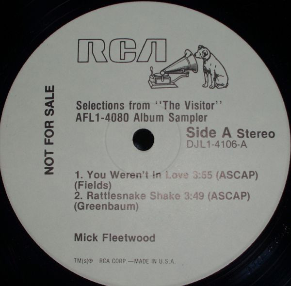 Mick Fleetwood - Selections From "The Visitor" AFL1-4080 Album Sampler (12", EP, Promo, Smplr)