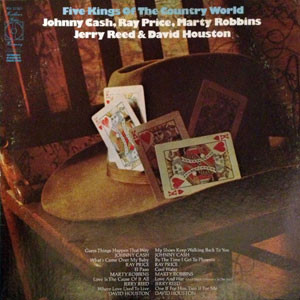 Johnny Cash, Ray Price, Marty Robbins, Jerry Reed & David Houston - Five Kings Of The Country World (LP, Comp)
