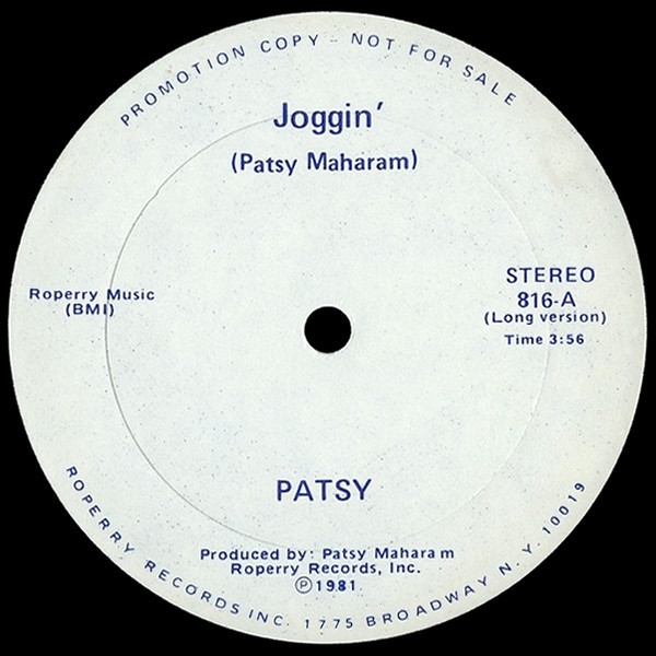Patsy* - Joggin (12", Promo)