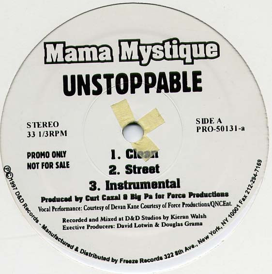 Mama Mystique - Unstoppable / Styles I Murder (12", Promo)