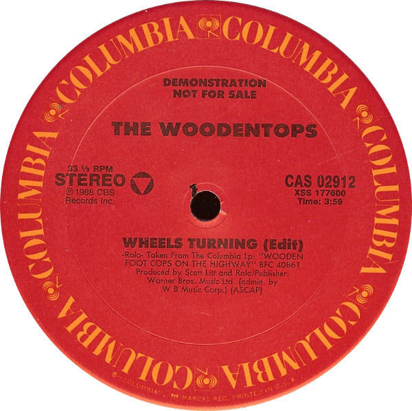 The Woodentops - Wheels Turning - Columbia, Columbia - CAS 02912, XSS 177600 - 12", Promo 949374277