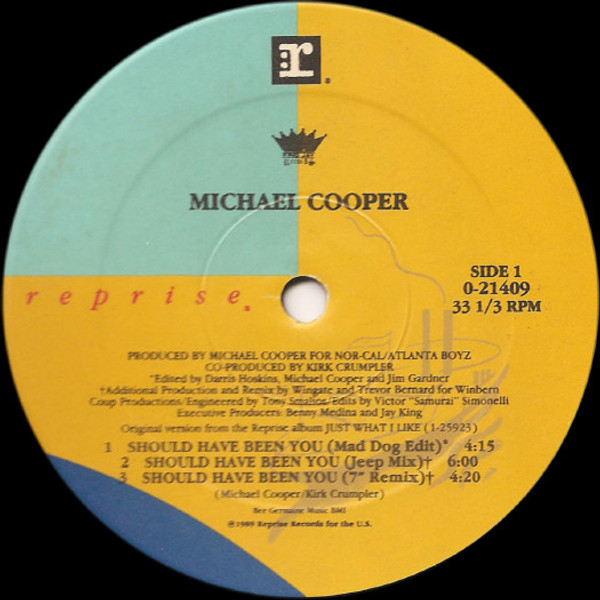 Michael Cooper - Should Have Been You (12")