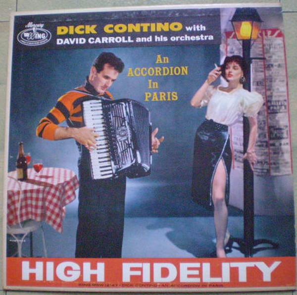 Dick Contino With David Carroll And His Orchestra* - An Accordion In Paris (LP, Album)