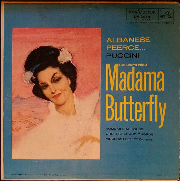 Giacomo Puccini, Licia Albanese, Jan Peerce - Madame Butterfly Abridged (LP, Mono)