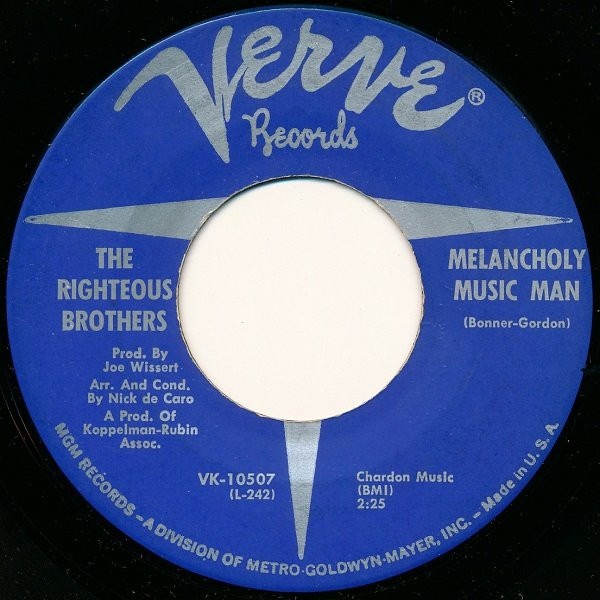 The Righteous Brothers - Melancholy Music Man (7")