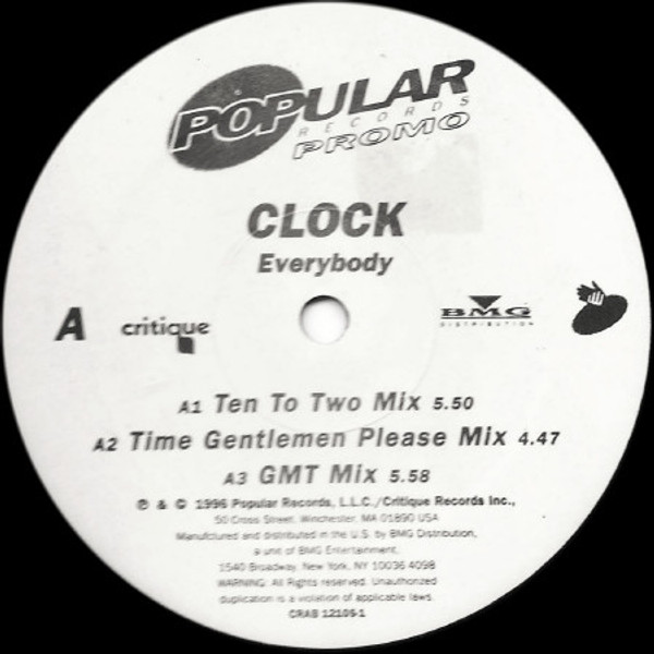 Clock - Everybody (12", Promo)