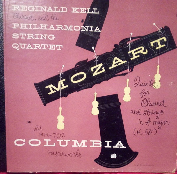 Wolfgang Amadeus Mozart, Reginald Kell, Philharmonia String Quartet - Quintet For Clarinet And Strings In A Major K.581 (4xShellac, 12", Album + Box)