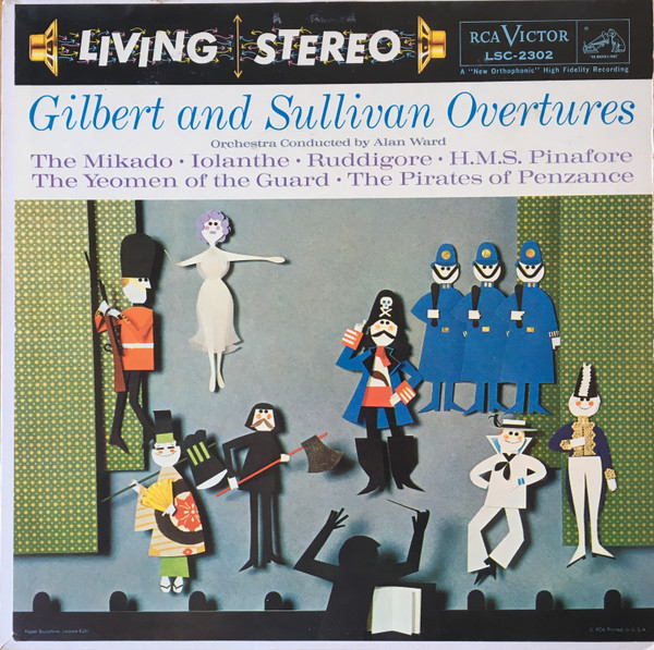 Gilbert And Sullivan* Orchestra Conducted By  Alan Ward (6) - Overtures (LP, Ind)