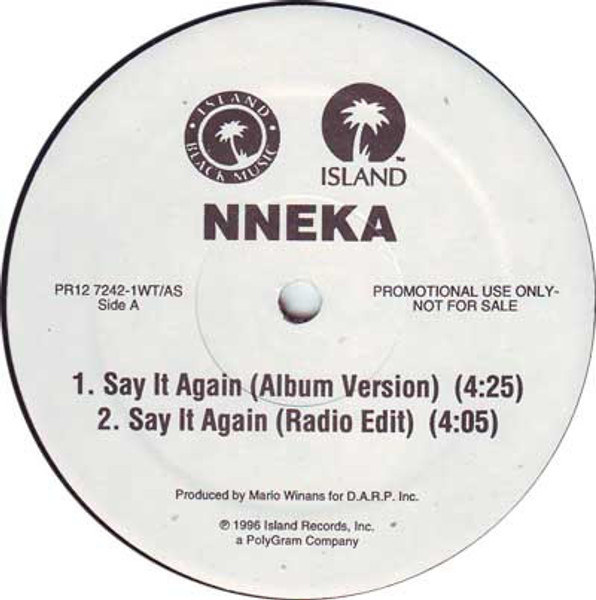 Nneka* - Say It Again (12", Promo)