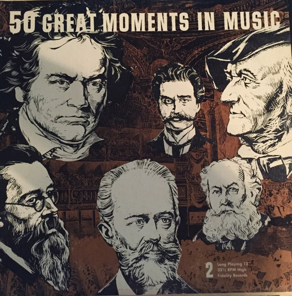 Various - 50 Great Moments In Music (2xLP, Album, Comp)