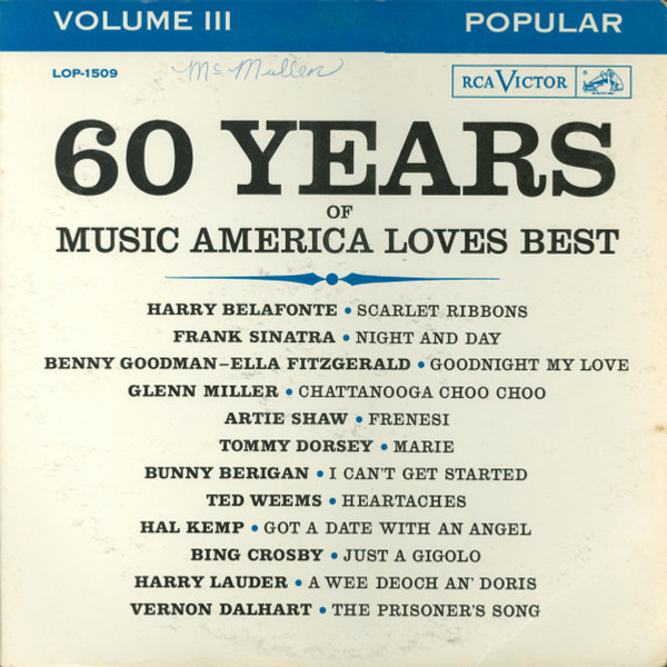 Various - 60 Years Of Music America Loves Best -- Popular -- Volume III - RCA Victor - LOP-1509 - LP, Comp 961193708