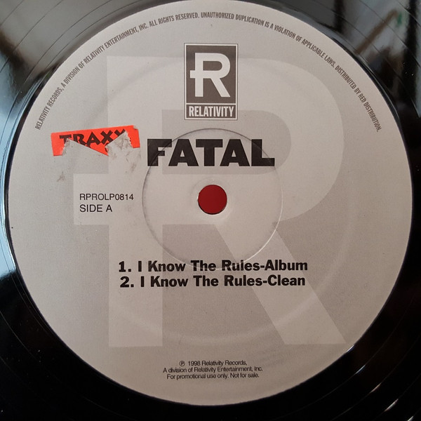 Fatal* - I Know The Rules (12", Promo)