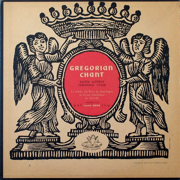 La Schola Des Pères Du Saint-Esprit Du Grand Scholasticat De Chevilly* - Gregorian Chant - Easter Liturgy / Christmas Cycle (LP, Mono, RP)