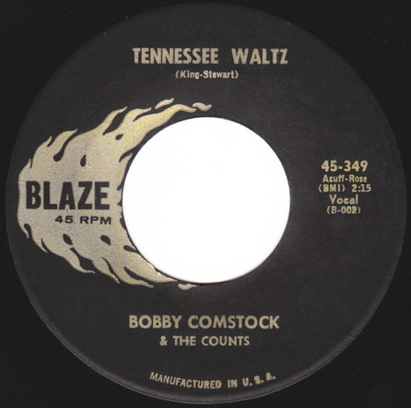 Bobby Comstock & The Counts - Tennessee Waltz (7", Single)