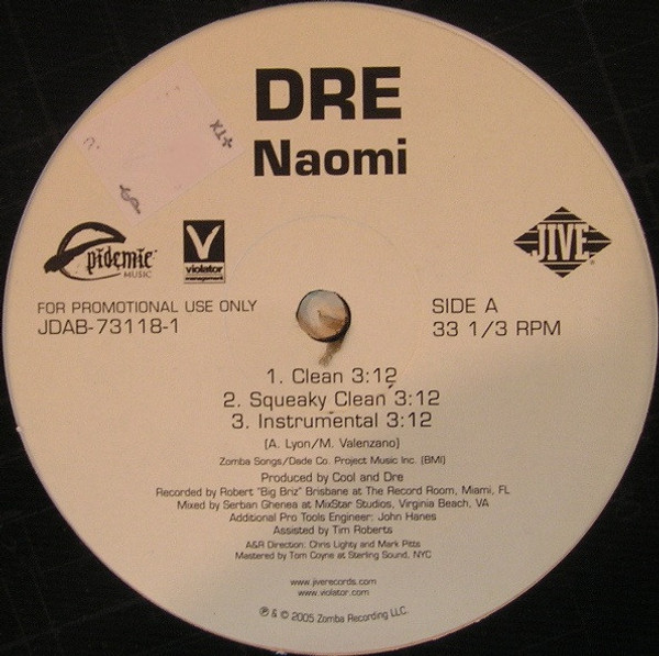 Dre - Naomi (12", Single, Promo)