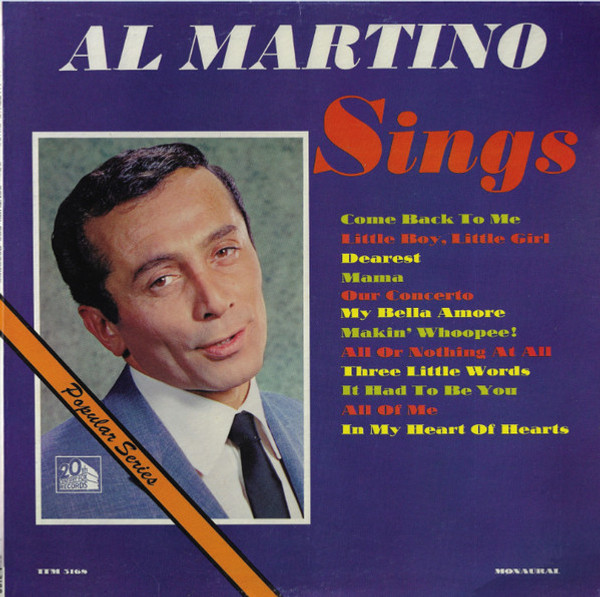 Al Martino - Al Martino Sings (LP, Mono)