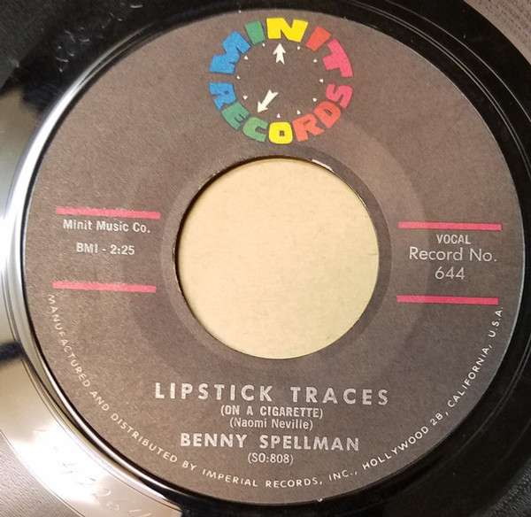 Benny Spellman - Lipstick Traces (On A Cigarette) / Fortune Teller (7", Single)