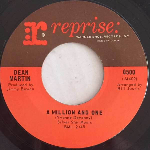 Dean Martin - A Million And One - Reprise Records - 500 - 7", Single 998906073