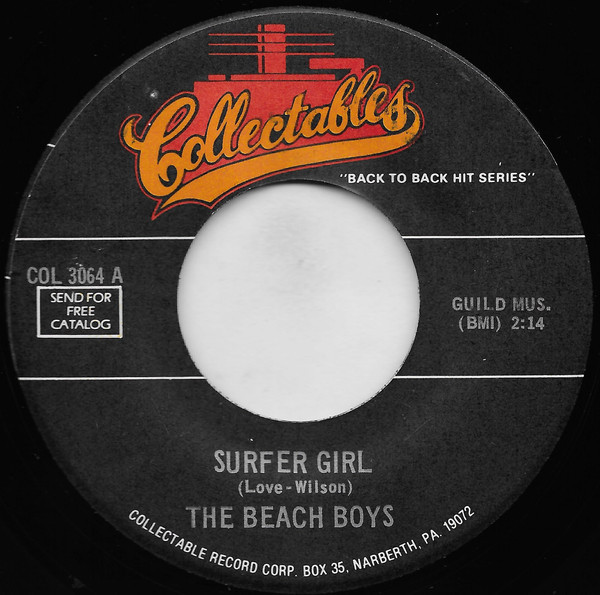 The Beach Boys - Surfer Girl / Surfin' Safari (7", Single, RE)