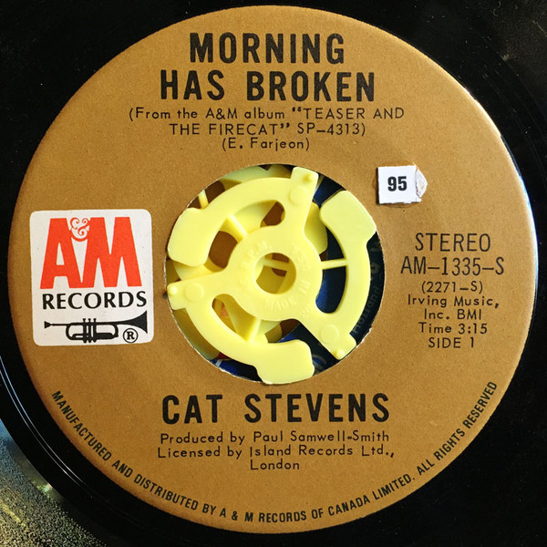 Cat Stevens - Morning Has Broken / I Want To Live In A Wigwam (7", Single)