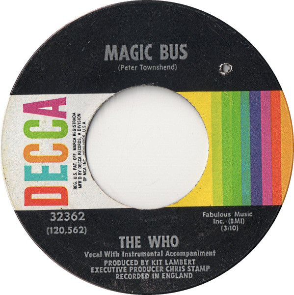 The Who - Magic Bus / Someone's Coming (7", Single)