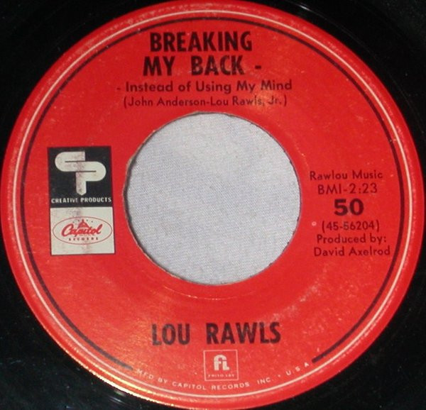 Lou Rawls / The Seekers - Breaking My Back / Island Of Dreams (7")