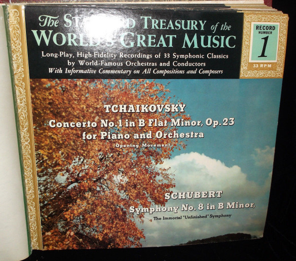 Pyotr Ilyich Tchaikovsky, Franz Schubert - The Standard Treasury of The World's Great Music - Record No. 1 - Standard Reference Works Publishing Company - U201 - LP + Box 1015716495