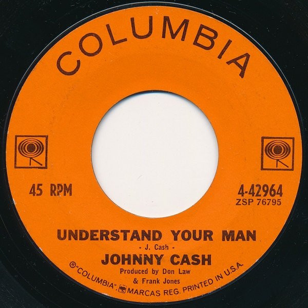 Johnny Cash - Understand Your Man (7", Single, Styrene, Ter)
