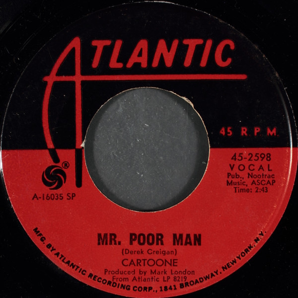 Cartoone - Mr. Poor Man  (7", Single, SP-)