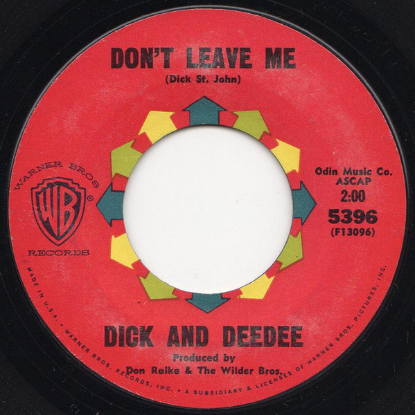 Dick And Dee Dee - Turn Around - Warner Bros. Records - 5396 - 7", Ter 1027802073