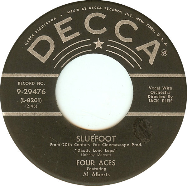 Four Aces* Featuring Al Alberts - Sluefoot / Heart (7", Single, ✤ G)