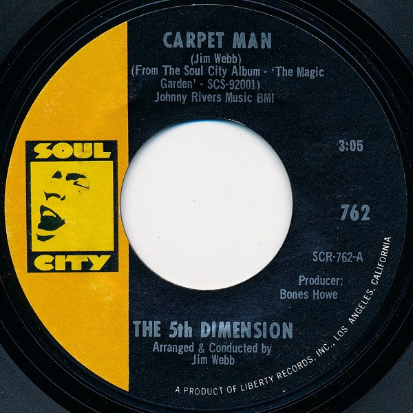 The 5th Dimension* - Carpet Man / The Magic Garden (7", Single, Styrene, She)