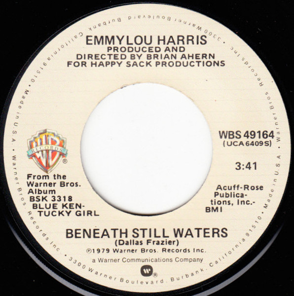 Emmylou Harris - Beneath Still Waters / Till I Gain Control Again (7", Single)