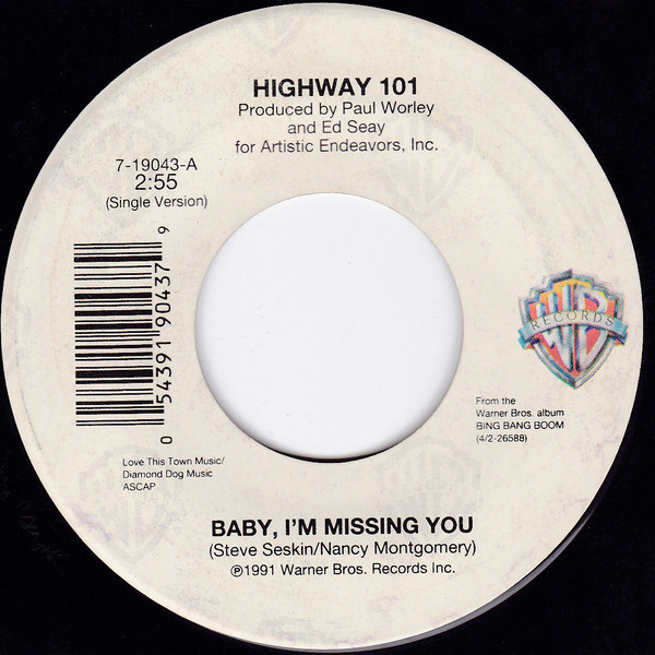 Highway 101 - Baby, I'm Missing You (7", Single)