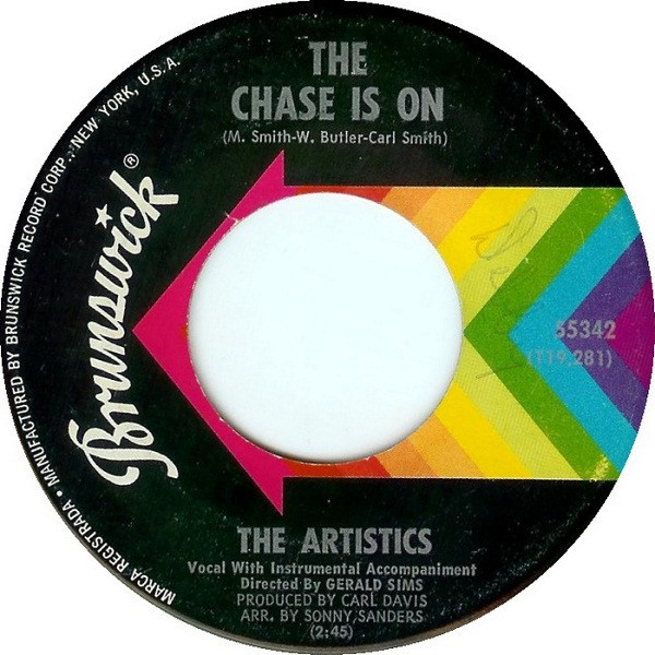 The Artistics - The Chase Is On  (7", Single)