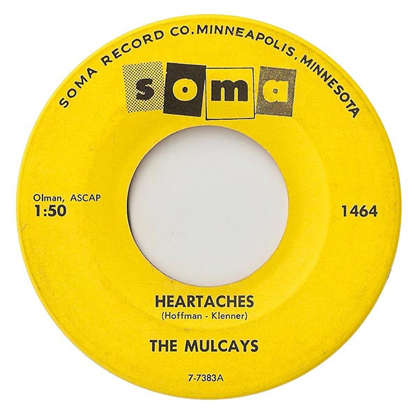 The Mulcays - Heartaches / Melody Of Love (7", Single)