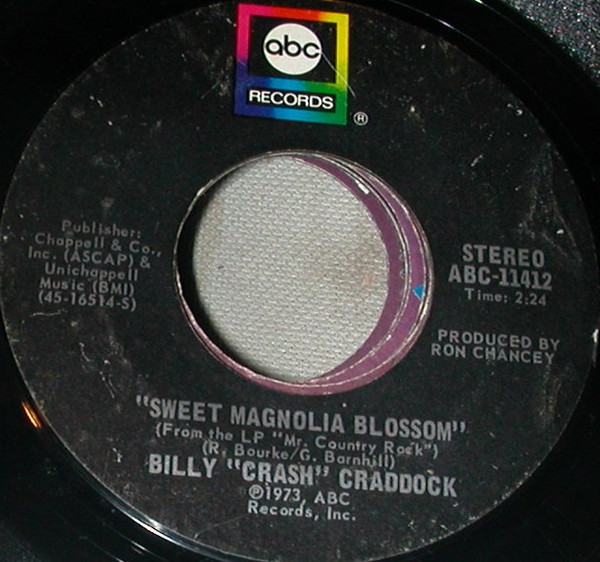 Billy "Crash" Craddock* - Sweet Magnolia Blossom (7", Single)