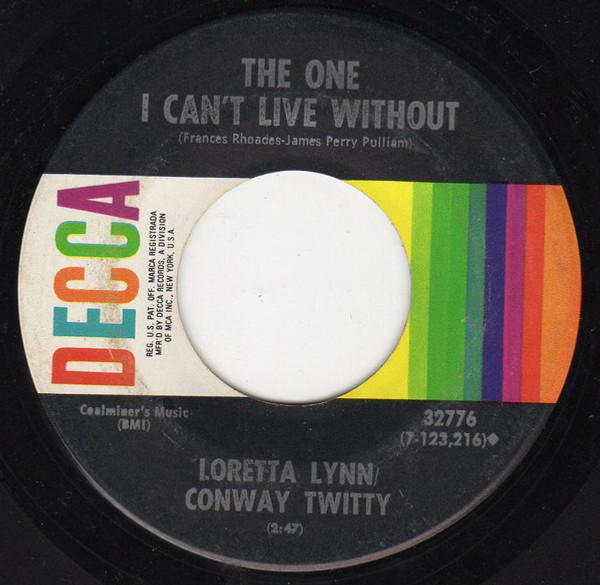Conway Twitty / Loretta Lynn* - After The Fire Is Gone (7", Pin)