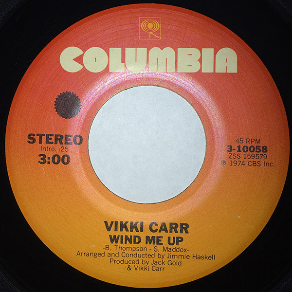 Vikki Carr - Wind Me Up/One Hell Of A Woman (7", Single)