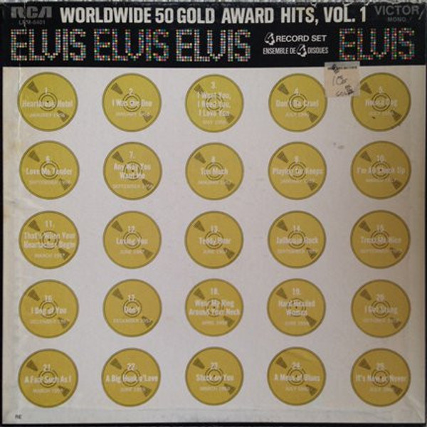 Elvis* - Worldwide 50 Gold Award Hits, Vol. 1 (4xLP, Comp, Mono + Box, Mono)