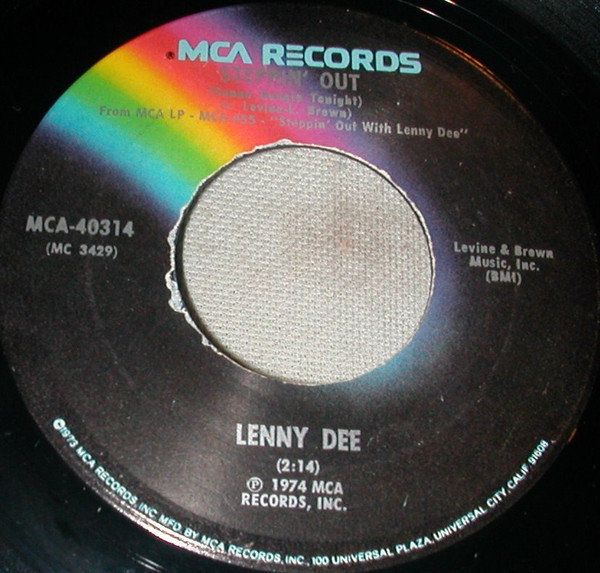 Lenny Dee (2) - Steppin' Out (Gonna Boogie Tonight) (7", Single)