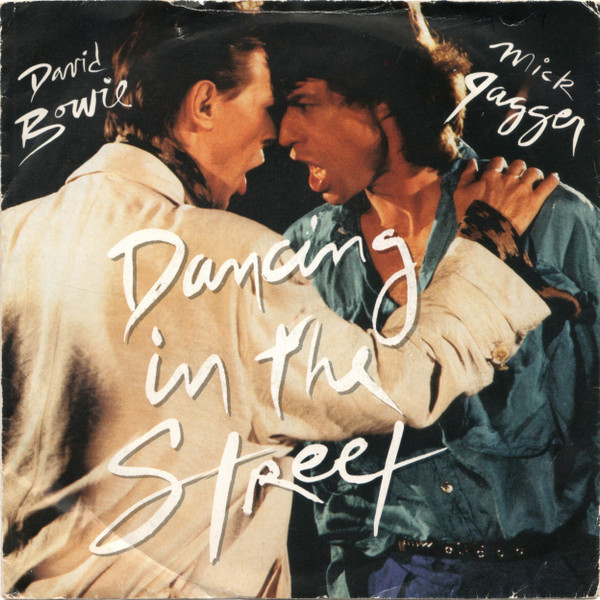 David Bowie And Mick Jagger - Dancing In The Street (7", Single, Bla)