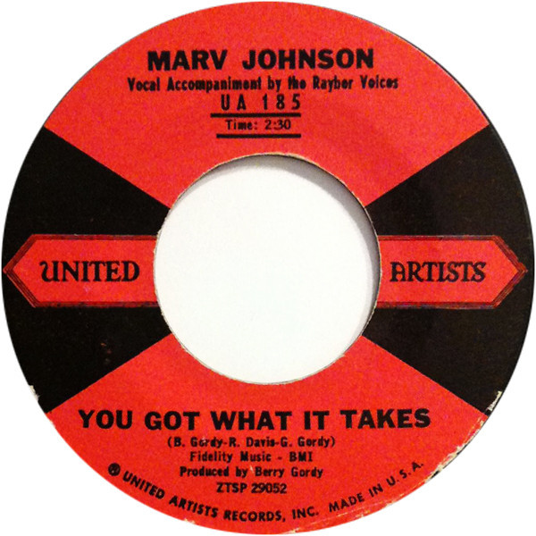 Marv Johnson - You Got What It Takes - United Artists Records - UA 185 - 7", Single, Mono, Styrene, Bri 1035938731