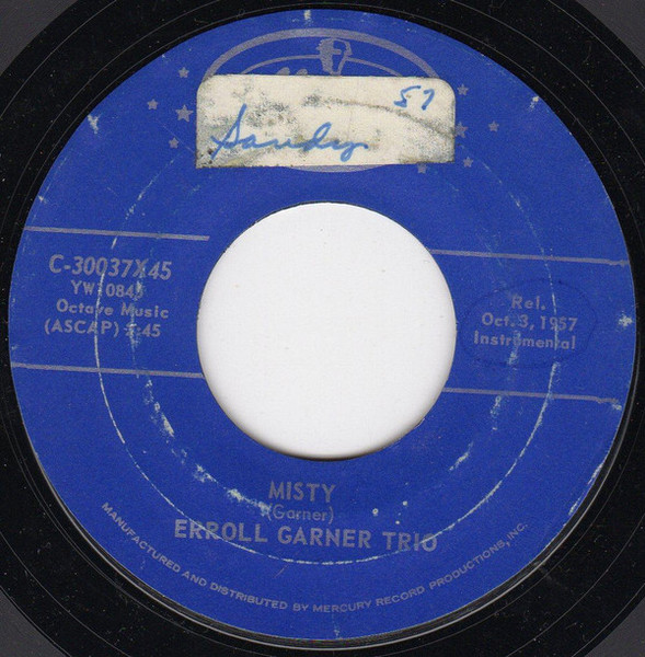 Erroll Garner Trio - Misty / Exactly Like You (7", Single, RE)