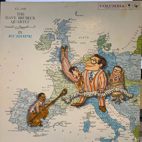 The Dave Brubeck Quartet - The Dave Brubeck Quartet In Europe (LP, Album, Mono, Hol)