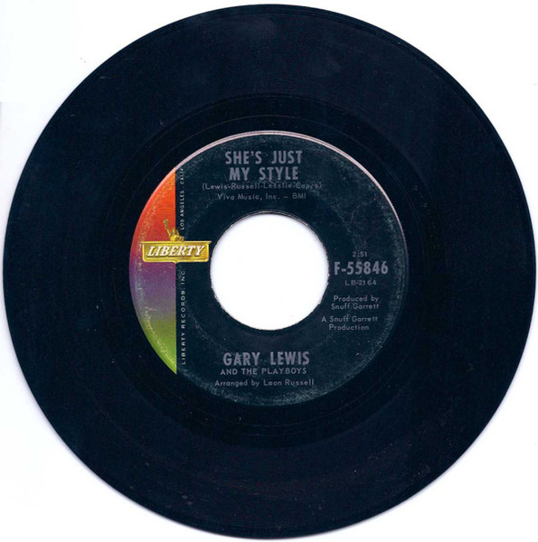 Gary Lewis & The Playboys - She's Just My Style / I Won't Make That Mistake Again (7", Single)