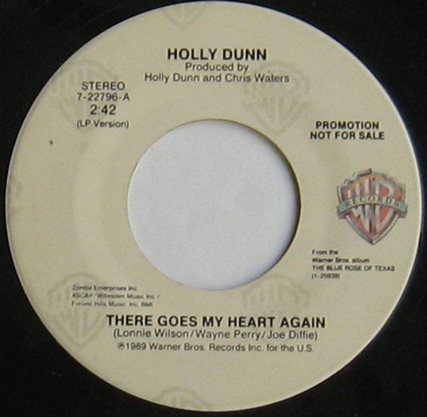 Holly Dunn - There Goes My Heart Again (7", Promo)